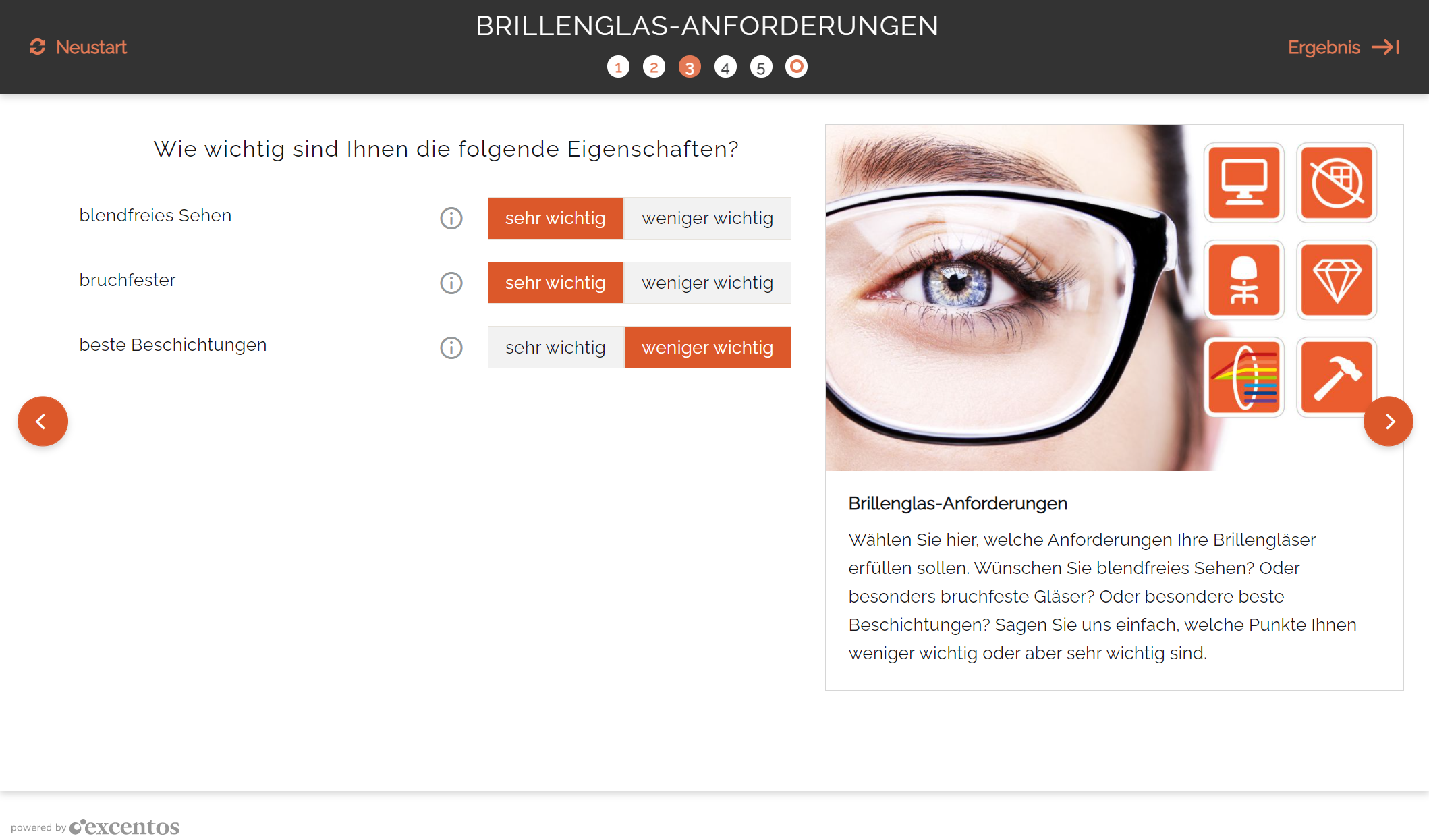 Pro Optik Brillenglas Berater Stage 3